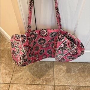 Vera Bradley Stylish Pink Patterned very large Travel Tote Bag